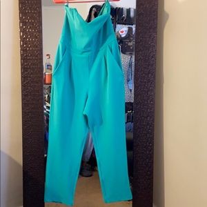 Green sweetheart jumpsuit